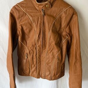 Baby Phat Tan Leather Jacket